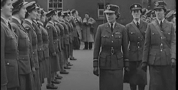 This still has been taken from the British Pathe newsreel Duchess of Gloucester Talks About The WAAF 1941